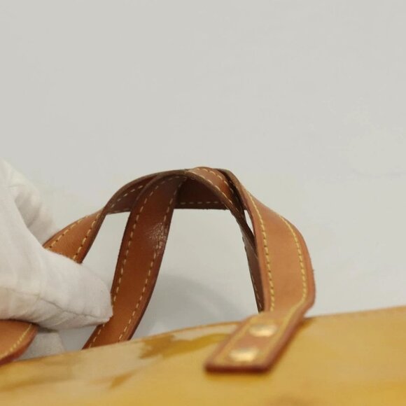 LOUIS VUITTON Monogram Vernis Reade PM Hand Bag Beige M91334 LV Auth ti3294 - Picture 9 of 16